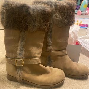 Coach Rabbit Fur Boots